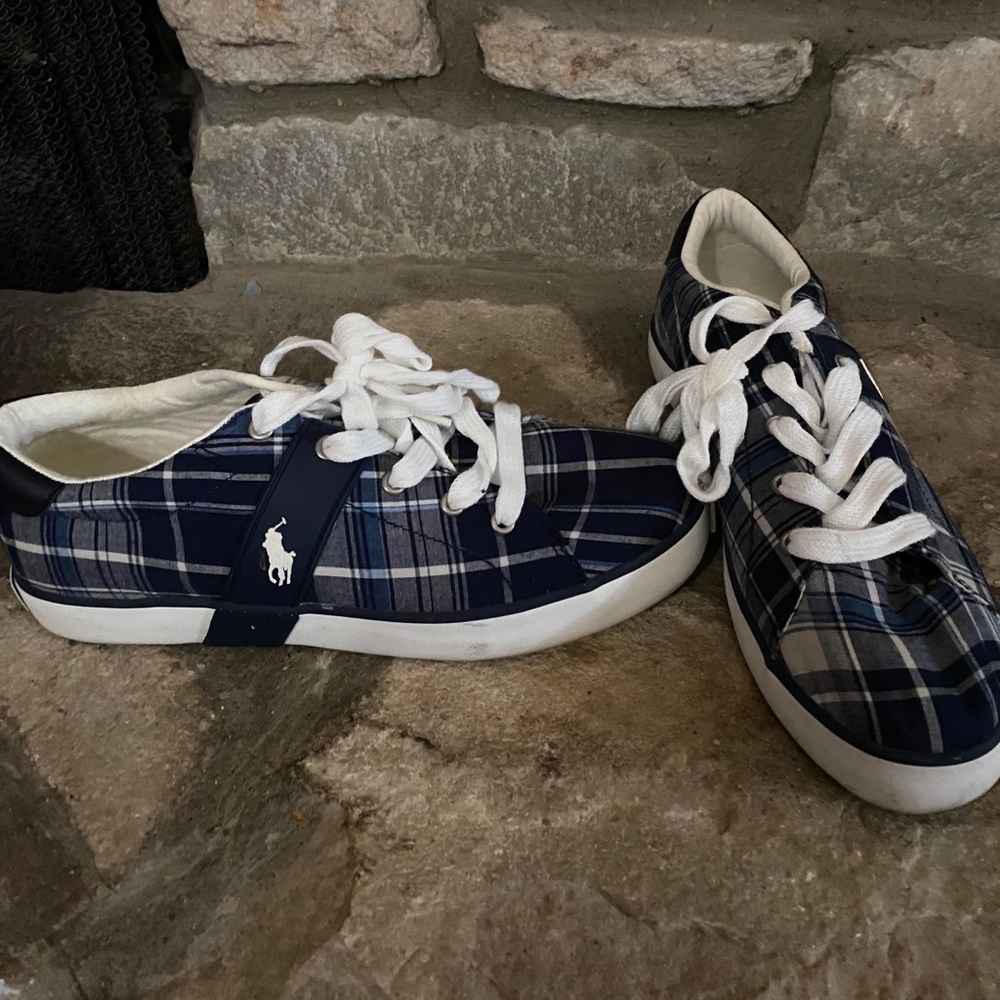 New in box polo big boys sneakers size 7